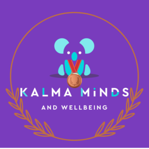 Kalma minds koala wearing a bronze medal